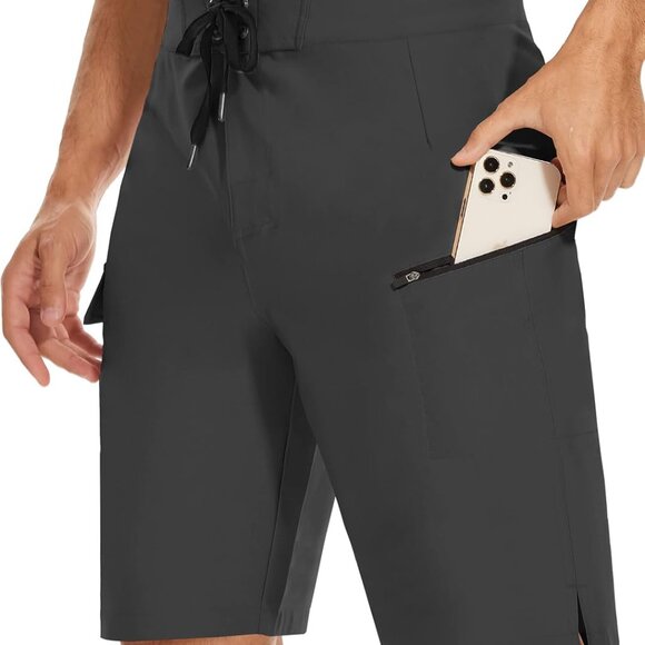 22 Men's Board Shorts Swimwear No Mesh Lining Long Swim Trunks